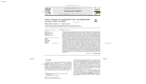 Review of the fate and transformation of per- and polyfluoroalkyl substances (PFASs) in landfills*